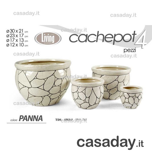 PORTAVASI CERAMICA PZ.3 ASSORTITI 